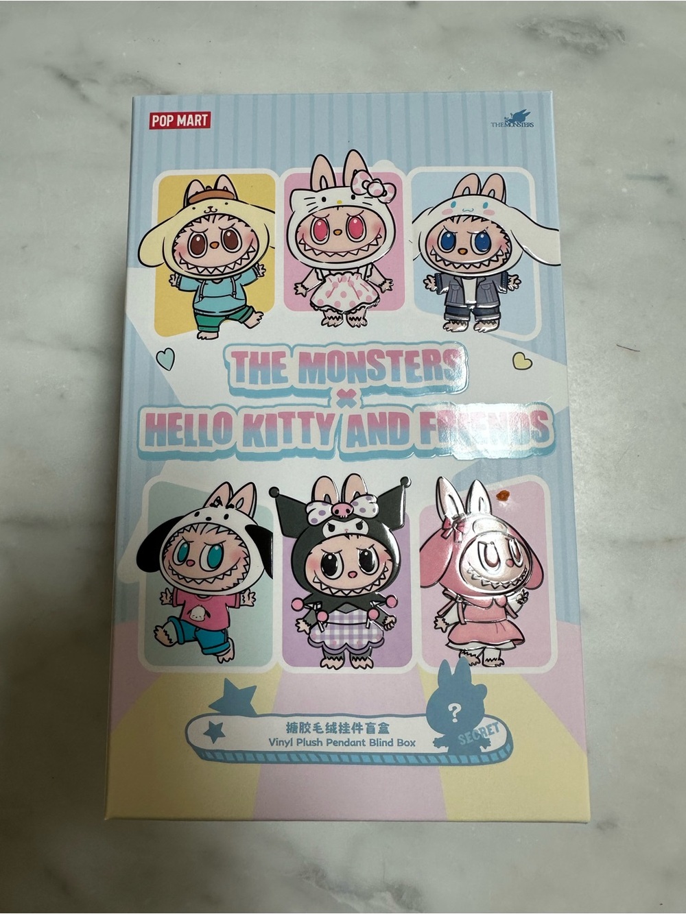 NIB Cinnamoroll POP MART The Monsters x Hello Kitty and Friends Vinyl Blind Box
